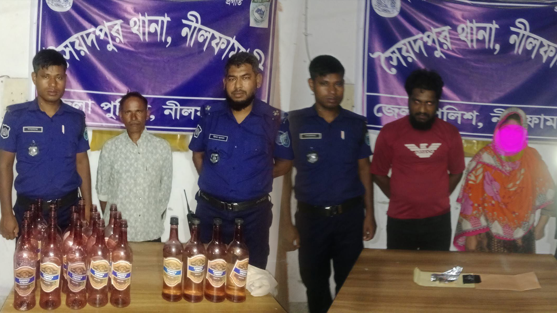 সৈয়দপুরে পৃথক অভিযানে ২৭০ পিস ইয়াবা ও মদসহ তিনজন আটক